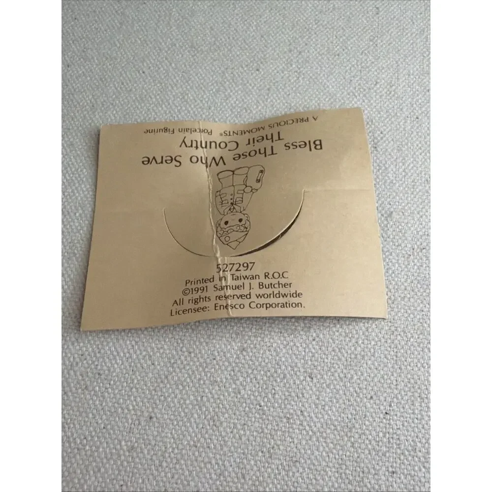 Bless Those Who Serve Their Country 527289/527297 Precious Moments 1991 Set of 2 - Picture 6 of 11